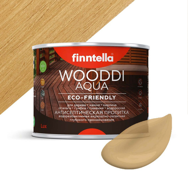 Антисептическая пропитка для дерева на водной основе FINNTELLA WOODDI ...