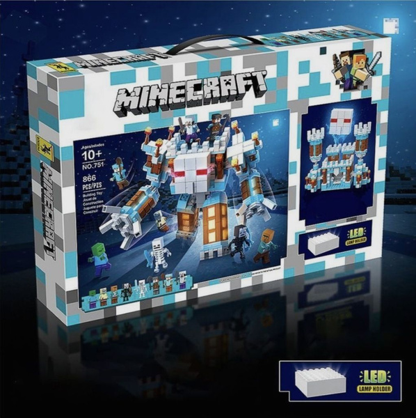 Конструктор Minecraft 751 "Ледяной замок голема" 866 деталей (Майнкрафт ...