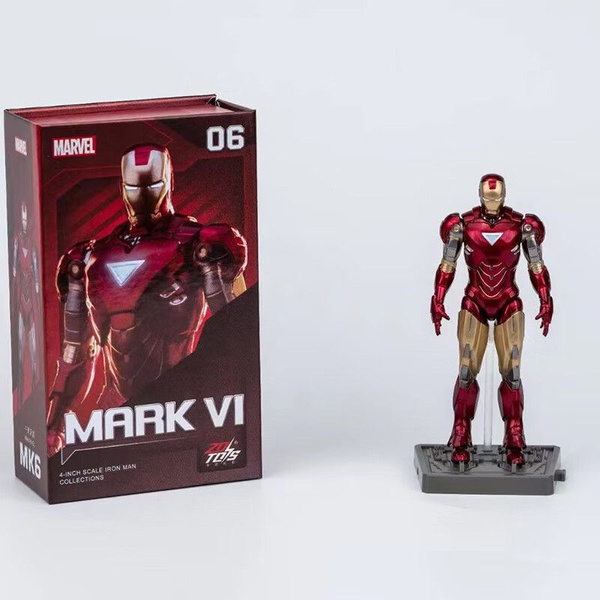 Игрушки 4 дюйма Железный человек 7 шт. Подвижные 1 - 7 полный набор ...