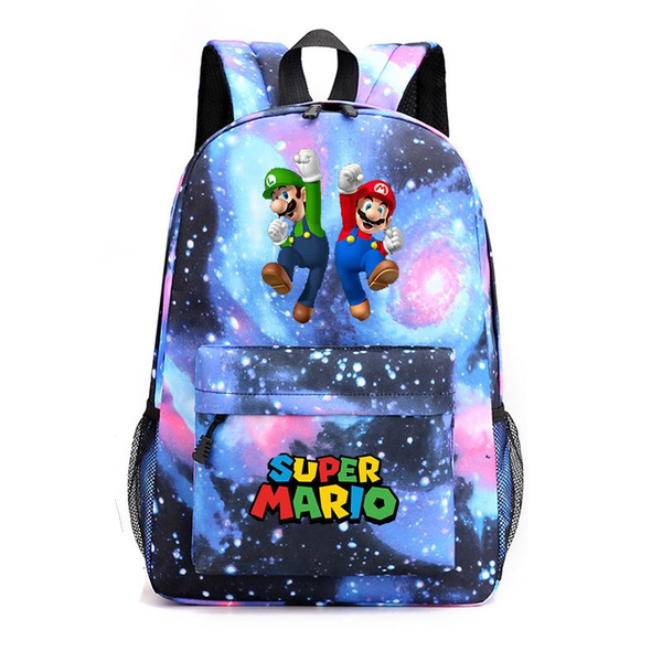 Аниме Рюкзак Марио Super Mario Bros унисекс Арт подростковый школьный ...