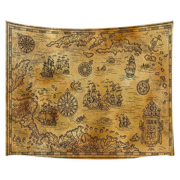 старинная карта мира сокровища