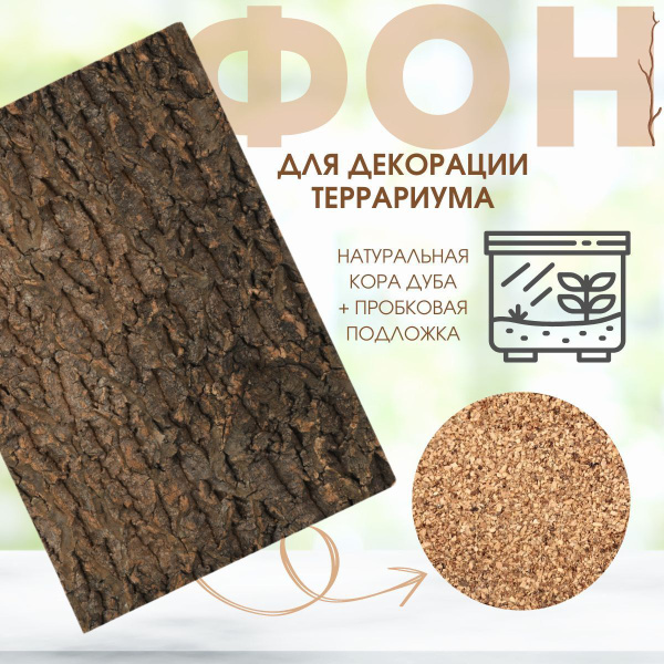 Фон для террариума из натуральной коры пробкового дерева - купить с ...