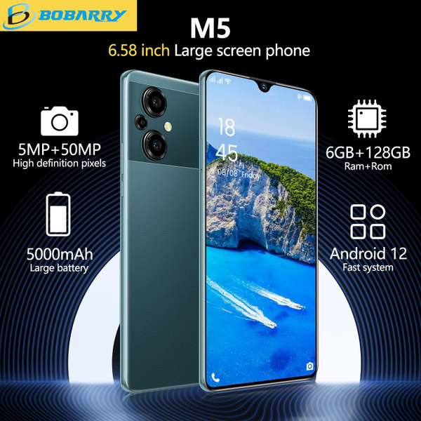 Смартфон M5 6,5 дюйма мобильный телефон высокой четкости 128 ГБ ГБ ...