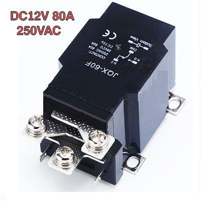 Силовое реле JQX-60F DC12V 80A (LJQX-68F/1Z JQX-80A) контакты 250В реле ...
