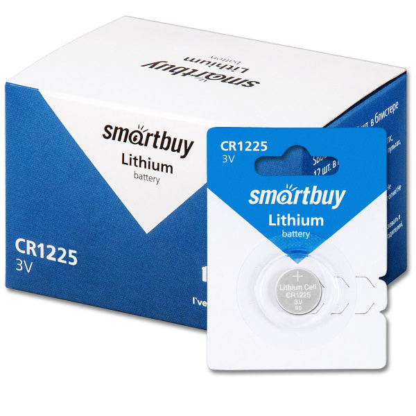 SmartBuy Батарейка CR1225, Литиевый тип, 3 В, 12 шт - купить с ...