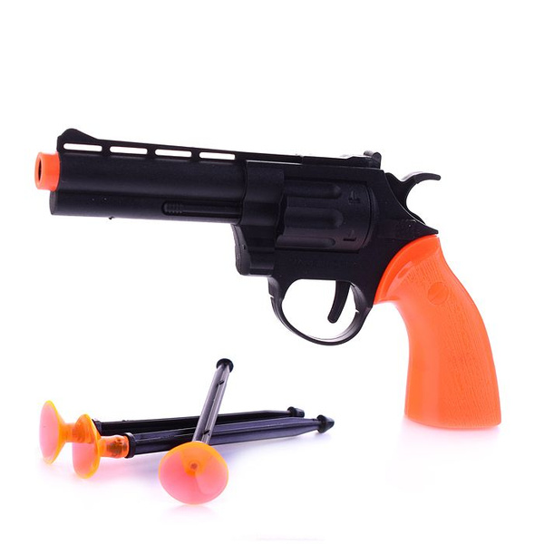 Пистолет с тремя пулями-присосками, в пакете - купить с доставкой по ...