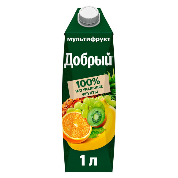 Нектар Добрый Мультифрукт, 1л - купить с доставкой по выгодным ценам в ...