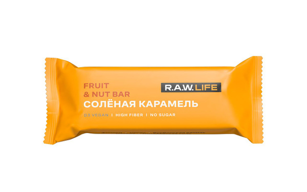 Батончик R.A.W. Life протеиновый Соленая карамель 47 г - купить с ...