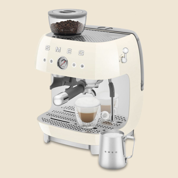 Кофемашина-эспрессо Smeg EGF03CREU со встроенной кофемолкой, цвет ...