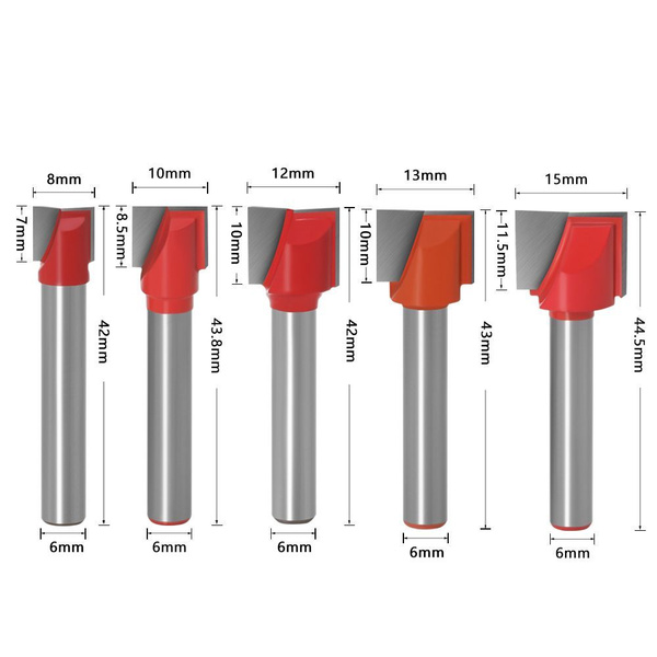 Концевая, Насадная Прямоугольная, Пазовая Фреза KiLEAP MD06, 6х46 мм ...