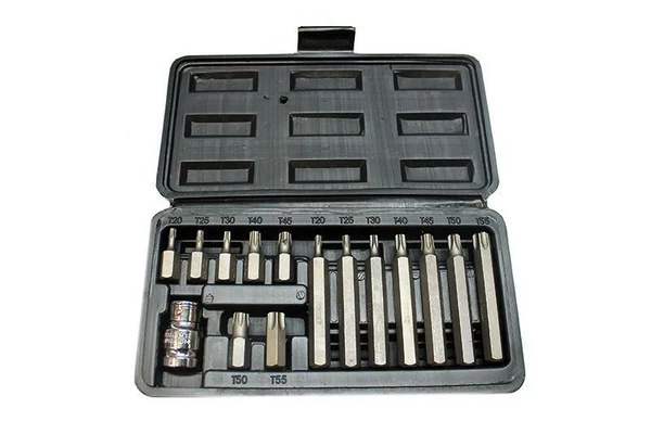 АвтоДело, набор бит Torx шестигранный (15 предметов ) 40644, 1 шт ...