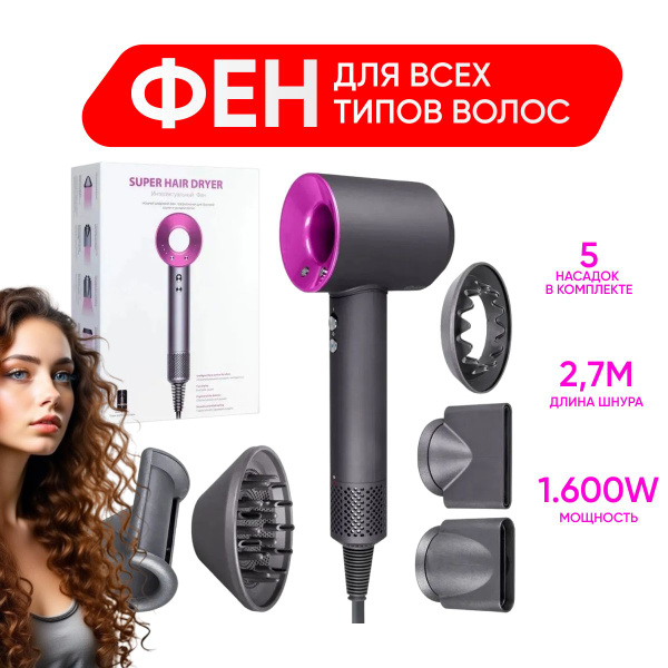 Вопросы и ответы о Фен для волос Super Hair Dryer профессиональный ...