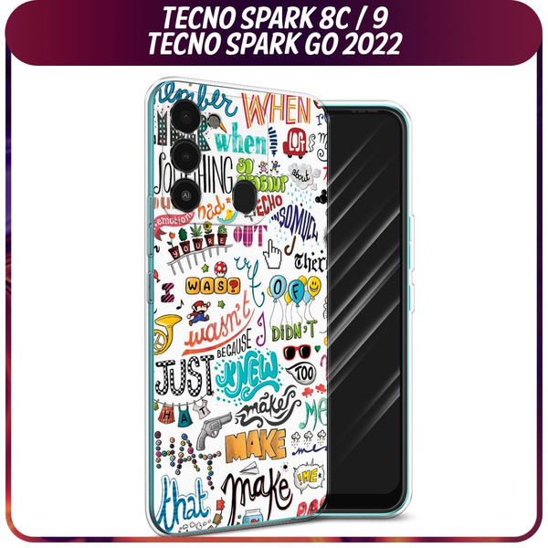 Силиконовый чехол на Tecno Spark Go 2022/8С/9 / Текно Спарк Гоу 2022/8С ...