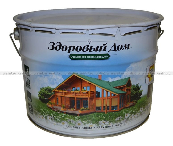 Строительный антисептик Здоровый дом Декоративно-защитный, Лессирующий ...