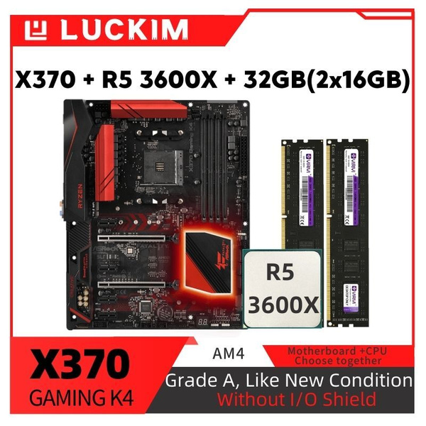 Материнская плата ASRock X370 GAMING K4+Ryzen 5 3600X+32GB(2x16GB ...