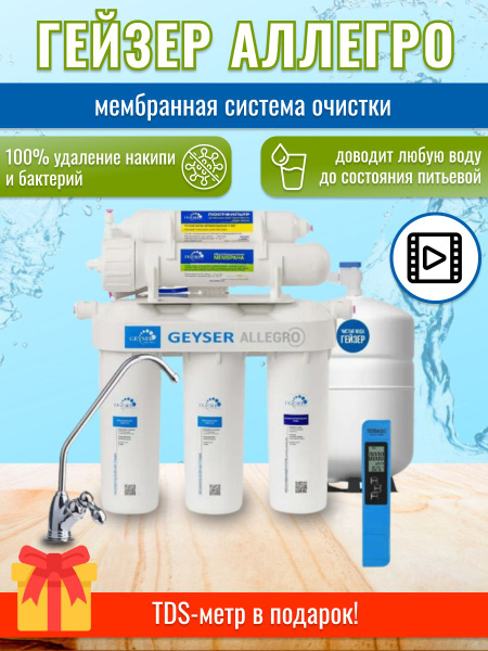 Гейзер Аллегро + подарок TDS Metr - купить с доставкой по выгодным ...
