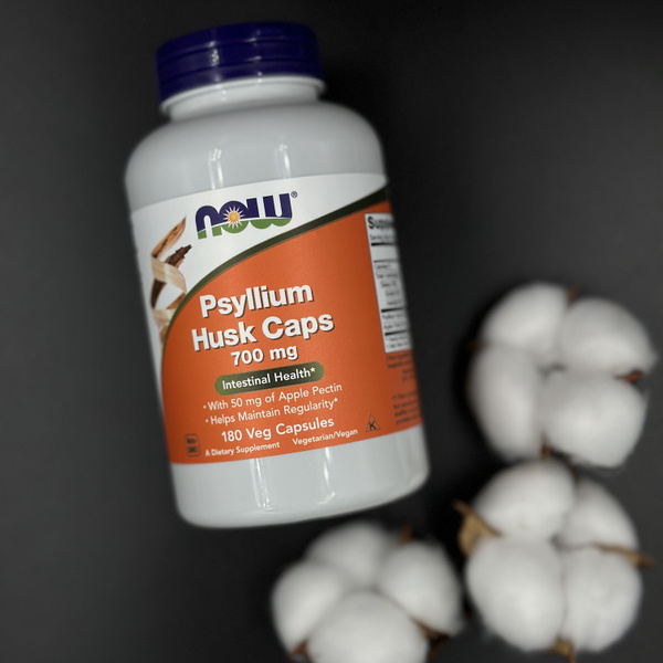 Now, PSYLLIUM HUSK 700 mg 180 caps, НАУ Псиллиум 700 мг 180 капсул ...