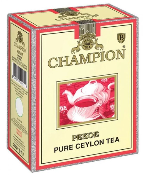 Champion Чай черный среднелистовой Pekoe, цейлонский, 100 г - купить с ...