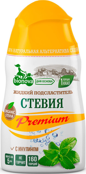 Сахарозаменитель Bionova Стевия Premium жидкий, 80 г купить на OZON по ...