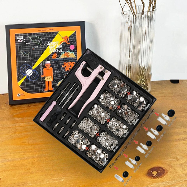 Люверсы с инструментом для установки / Кнопка установочная(застежка ...