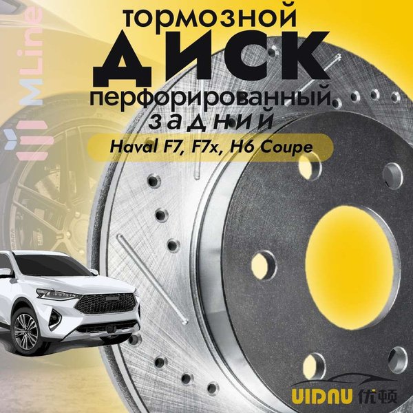 Тормозные диски задние перфорированные (комплект) UIDNU YSR12009 для ...