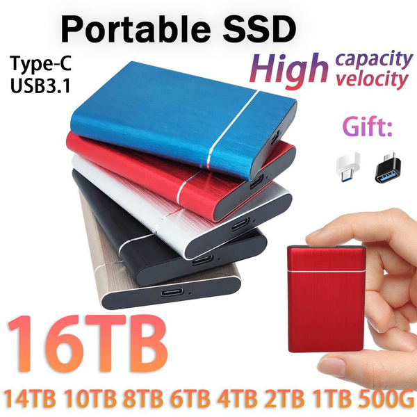 baideman 12 ТБ Внешний SSD-диск LASHIGAOGUANG (LASHIGAOGUANG), красный ...