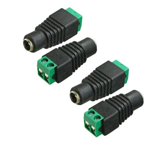 Разъем питания DC 2.1х5.5 гнездо (мама) с клеммной колодкой - 4шт ...