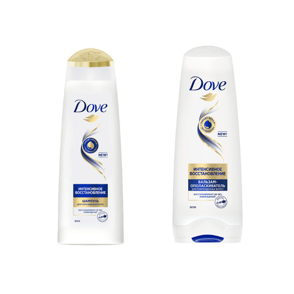 DOVE Набор для ухода за волосами Интенсивное Восстановление: Шампунь ...