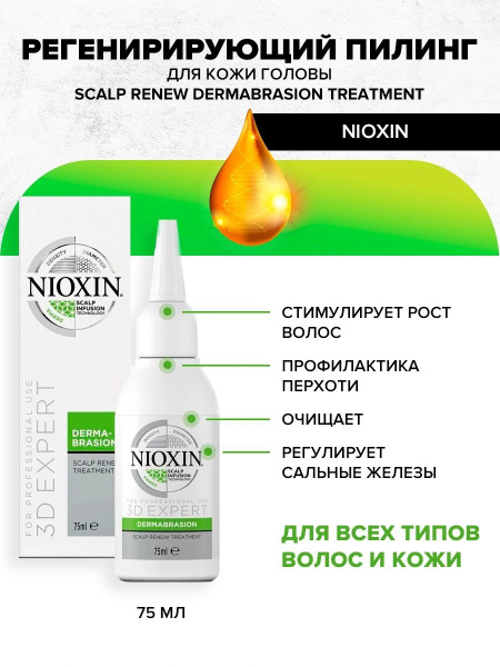 Nioxin Пилинг для кожи головы, 75 мл - купить с доставкой по выгодным ...