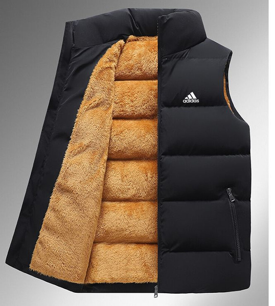 Жилет Мужской, Женский adidas черный Полиэфирное волокно, размер 48 ...