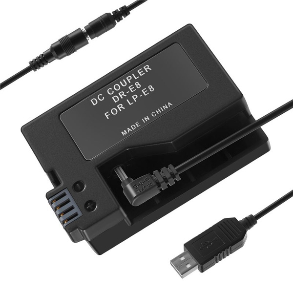 Батарея-пустышка -E8 блоком питания постоянного тока Замена кабеля USB ...