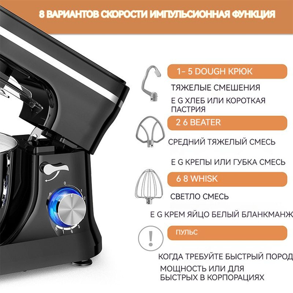 Тестомесилка белое 4.7L - купить с доставкой по выгодным ценам в ...