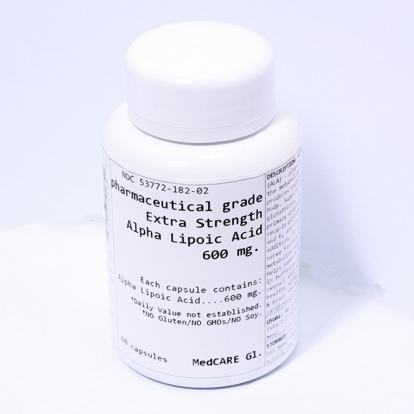 Альфа липоевая кислота MedCARE Gl. Alpha Lipoic Acid 600 мг 60 капсул ...