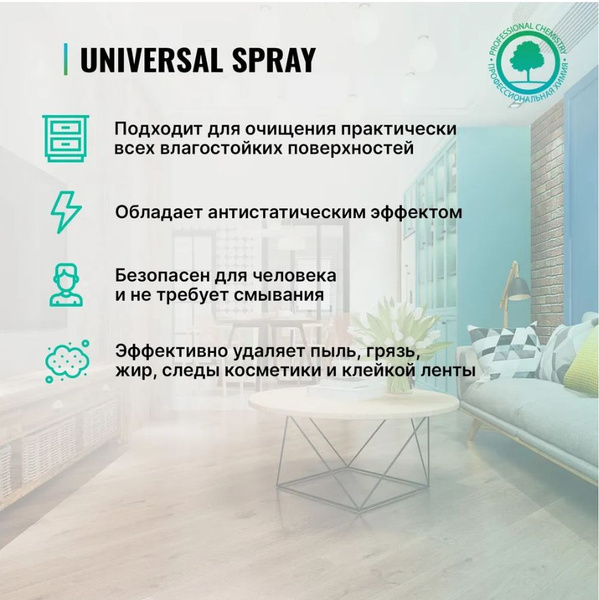 Универсальное чистящее средство Prosept Universal Spray, 5л - купить с ...