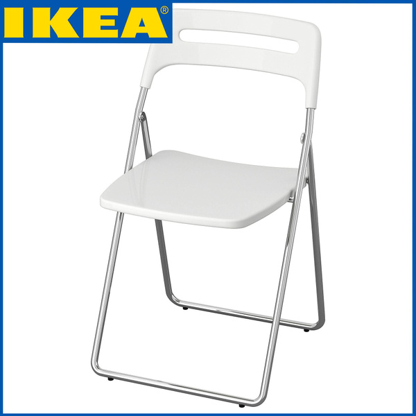 IKEA Складной стул кухонный ИКЕА (IKEA) 45х47х76 см со спинкой, цвет ...