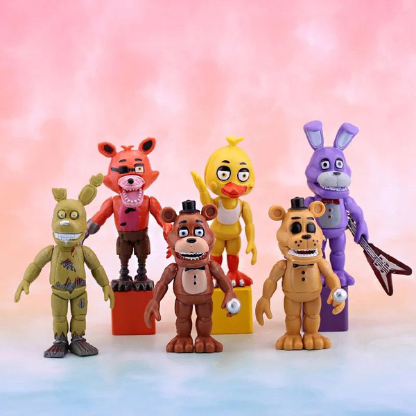 Набор фигурок Аниматроники ФНАФ / Пять ночей у Фредди FNAF 6шт (10см ...