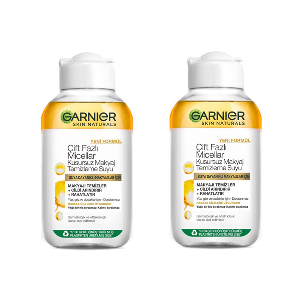 Garnier Micellar двухфазный Безупречная вода для снятия макияжа 100 мл ...