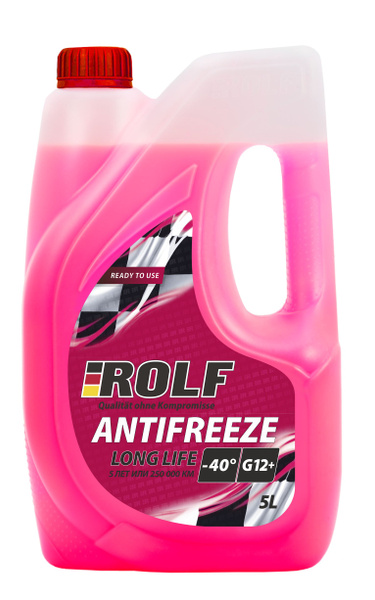Антифриз ROLF Antifreeze G12+ Red, красный 5 л, карбоксилатный купить ...