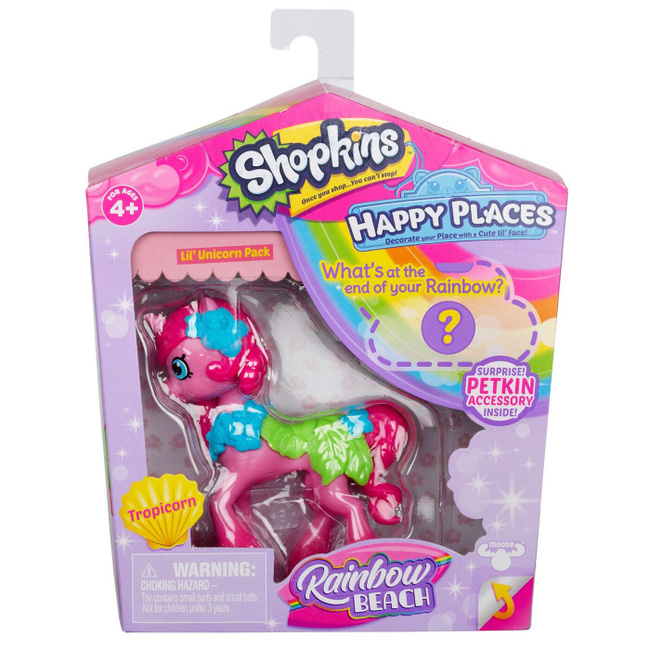 shopkins happy places rainbow beach unicorn