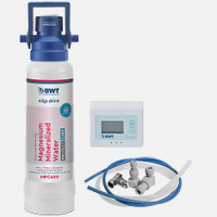 Система глубокой фильтрации - фильтр под мойку BWT MPC400 со счетчиком расхода воды для жесткой воды удаление бактерий и микропластика с минерализацией магнием и ультрафильтрационной мембраной, ресурс до 4800 литров. Фильтры BWT 