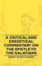 A Critical and Exegetical Commentary on the Epistle to the Galatians - Ernest de Witt Burton