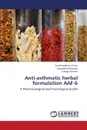 Anti-Asthmatic Herbal Formulation Aaf-6 - Chinni Santhivardhan, Kosaraju Jayasankar, Kannan Elango