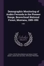 Demographic Monitoring of Arabis Fecunda in the Pioneer Range, Beaverhead National Forest, Montana, 1989-1991. 1991 - Peter Lesica, Montana Natural Heritage Program