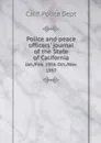 Police and peace officers' journal of the State of California. Jan./Feb. 1956-Oct./Nov. 1957 - Calif. Police Dept