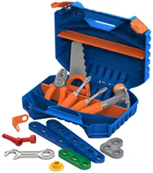 Набор строительных инструментов в чемодане- это уникальный подарок Вашему юному помошнику.С таким набором инструментов малыш почувствует  ...