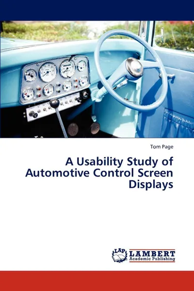 Обложка книги A Usability Study of Automotive Control Screen Displays, Page Tom