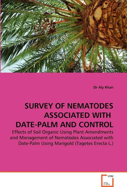 Обложка книги SURVEY OF NEMATODES ASSOCIATED WITH  DATE-PALM AND CONTROL, Dr Aly Khan