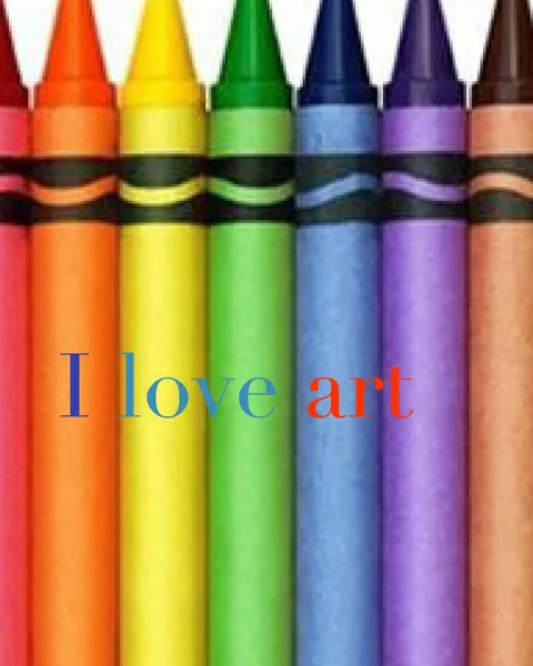 Обложка книги I love art crayon creative  blank coloring book, Sir Michael huhn