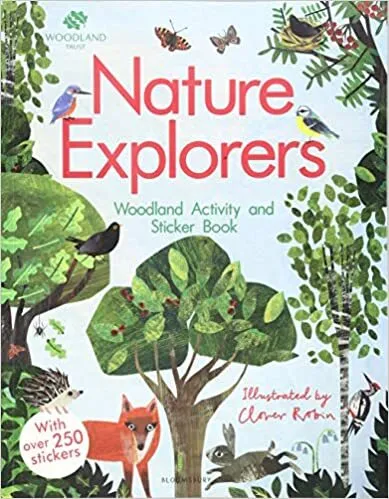 Обложка книги The Woodland Trust: Nature Explorers Woodland Activity and Sticker Book, Bloomsbury Publishing