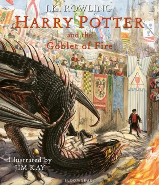 Обложка книги Harry Potter and the Goblet of Fire: Illustrated Edition, J.K. Rowling